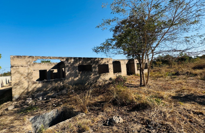 Residential plot for sale with unfinished structure
