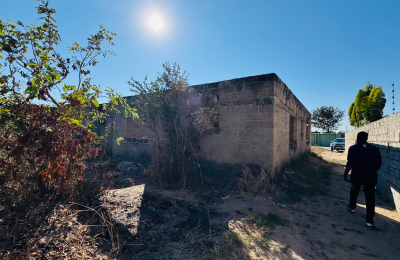 Residential plot for sale with unfinished structure
